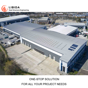 Entrepôt d'usine préfabriqué en métal de structure métallique préfabriquée de pré-ingénierie industrielle commerciale à faible coût - Product Image 3