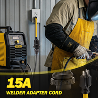 Câble adaptateur d'alimentation pour soudeuse STW de 18 pouces, calibre 10, avec prise NEMA 5-15P vers prise L5-30R, pour transfert de courant vers générateur