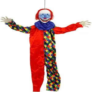 Halloween Animated Hanging Decoration Life-size Peeping Clown Halloween Party Animatronic Prop LIAONING AROMA