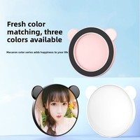 Support magnétique pour téléphone portable avec miroir selfie, outil auxiliaire haute définition pour caméra arrière, miroir de beauté portable