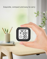 Thermomètre d'aquarium carré en plastique ABS de luxe 5W, écologique, durable, essentiel pour les poissons, avec boîte