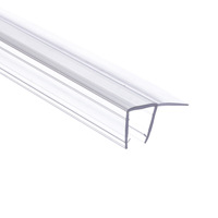 Bandes d'étanchéité pour porte de douche en PVC transparent, caoutchouc, 4 mm, 5 mm, 6 mm, 8 mm, 10 mm, 12 mm, joints étanches pour verre de cabine de douche