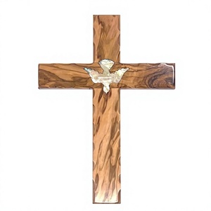 Escultura de Cruz de Madera AZ ENTERPRISES, Diseño de Bambú con Rayas Verticales, Decoración Rústica para el Hogar, Sala de Estar, Navidad, Recién Nacido - Product Image 6