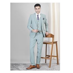 ชุดสูทผู้ชาย 5 ชิ้น ผ้าโพลีเอสเตอร์ ทรงเข้ารูป พร้อมเสื้อแจ็คเก็ต เสื้อกั๊ก เสื้อเชิ้ต กางเกง และเนคไท สำหรับโอกาสพิเศษของผู้ชาย - Product Image 4