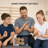Ensemble de balles de massage en liège 36mm, 6 balles, pour exercices manuels, récupération sportive, physiothérapie, clinique, bureau, vente en gros, logo personnalisé, OEM