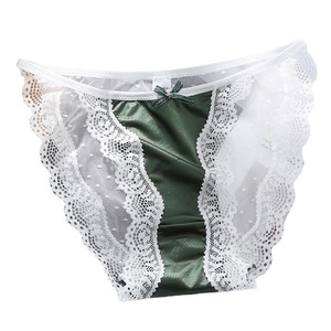 ZhenShangMei sous-vêtements taille haute pour femmes slips grande taille culotte <span class=keywords><strong>en</strong></span> dentelle respirante taille haute Cheekster mamie culotte - Product Image 4
