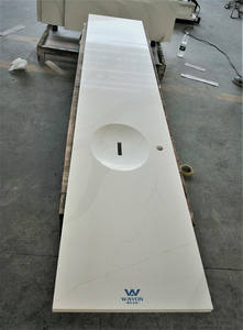 אפור Calaccatta קוורץ חומר טוב באיכות מטבח יהירות קוורץ אבן השיש - Product Image 6