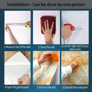 Papel de Contacto de mármol moderno, <span class=keywords><strong>resistente</strong></span> al <span class=keywords><strong>calor</strong></span>, impermeable, autoadhesivo, ecológico, pegatina de PVC, encimeras de <span class=keywords><strong>cocina</strong></span>, sala de estar - Product Image 3