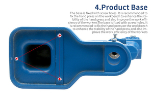 Paquete de seguridad de remache con cierre de 1000 piezas-Aparato de prensa manual duradero para creación de cordón y correa de atuendo - Product Image 4