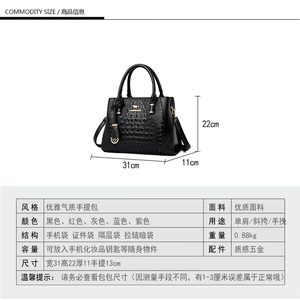 Big Leather Women's Crossbody Bags Classic Top Handle Handbags for Women Fashion Large Capacity Casual Ladies Purse - Product Image 2