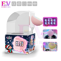 Distributeur automatique de barbe à papa FunVending en acier inoxydable, léger, mini, pour faire de la douceur à portée de main