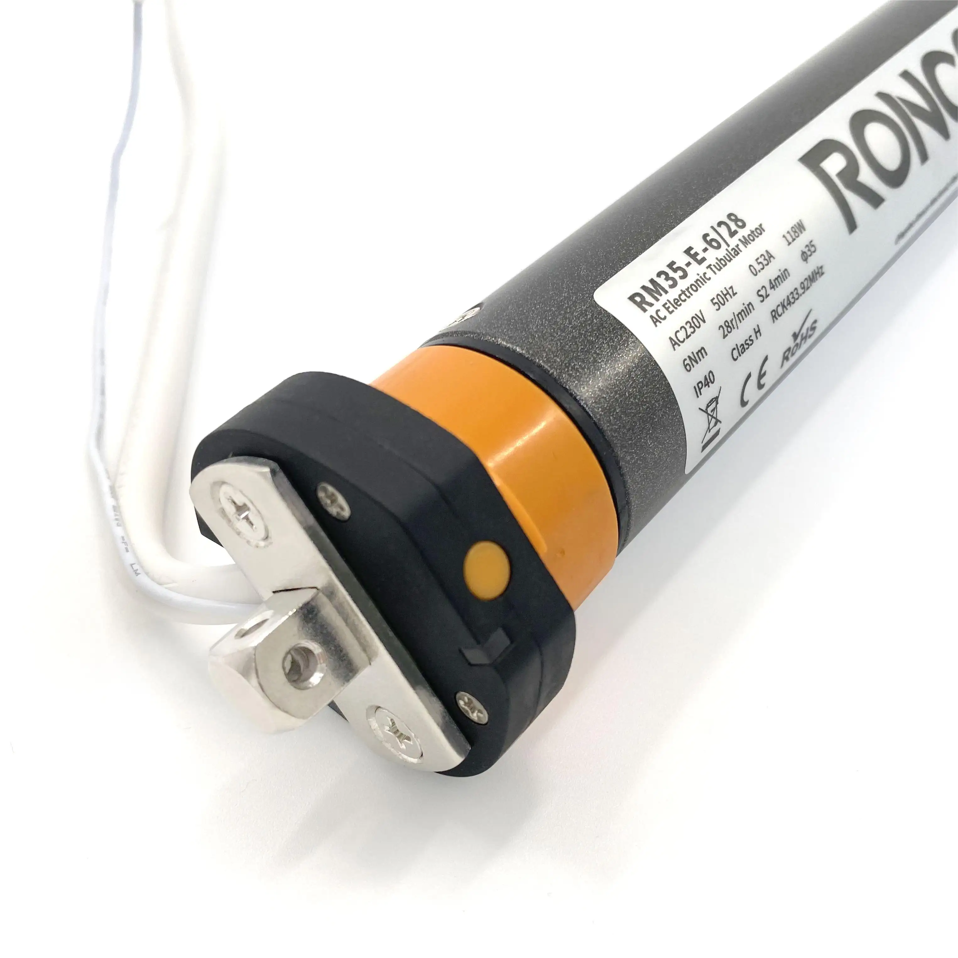 RM35-E 35mm electronic limit smart home low power consumption AC tubular motor for roller shutters zebra blinds