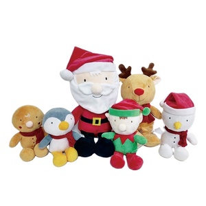 Noël dansant et chantant le tissu de coton du père Noël avec le remplissage de coton de pp - Product Image 4