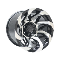 Nouvelles jantes de voiture en alliage d'aluminium noir de 15 pouces, design en maille, OEM tout-terrain, 5 et 6 trous, 5x114.3 6x139.7mm PCD 73.1 110.1mm CB -44mm ET