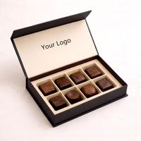 Personnalisez votre logo de marque, boîte d'emballage de luxe pour bonbons et chocolats avec fermeture magnétique UV de 2 mm, solutions d'emballage