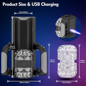 Handsfree Mannelijke Masturbator Seksspeeltje Voor Mannen Zak 12Cm Stuwende Afstandspomp Stroker Telefoon Stand Tpe Zachte Chiyuan - Product Image 6