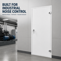 Porte acoustique insonorisée en acier sur mesure pour salle de machines, projet de contrôle du bruit, fabricant et fournisseur