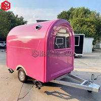 Remorque pour aliments, crème glacée, en plastique, cuisine, personnalisés, américaine, entièrement remplie, camion alimentaire, avec chariot
