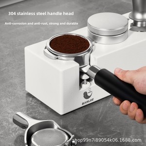 Portafiltro Cavo Senza Fondo Kakaro 58mm in Acciaio Inossidabile a Doppio Manico E61 Grimaldi <span class=keywords><strong>Matto</strong></span> Aibao Rocket Lighters per Caffè - Product Image 4