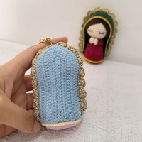 Poupée en crochet faite main Vierge de Guadalupe, ange Marie, mini jouet en peluche, porte-clés réconfortant pour toutes les occasions festives