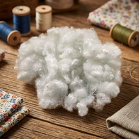 Matière première textile en fibre de polyester vierge 100% conjuguée creuse, résistante à l'abrasion