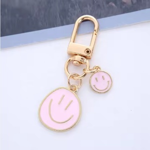 Hot Sale Cute Fashion Cartoon for Face Key Holder Charm Pendant Zinc Alloy Enamel Customizable Keychain - Product Image 4
