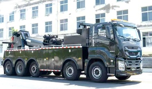 Camions de dépannage poids lourd 50t, dépanneuse rotative routière 360 degrés, corps supérieur de dépanneuse poids lourd 10*4 à vendre - Product Image 3