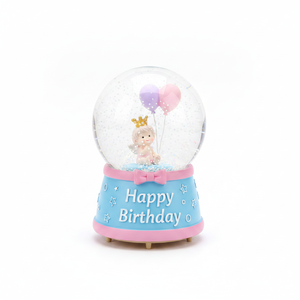 12 pz/Cs 4 \ "X7 \" buon compleanno sfera di cristallo con luci e decorazioni per feste di compleanno - Product Image 2