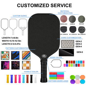 Nueva Pala de Pickleball de Titanio y Carbono 2026, Textura Esmerilada, Núcleo de Panel PP, Amortiguador que <span class=keywords><strong>Optimiza</strong></span> el Efecto de Giro del Balón - Product Image 6