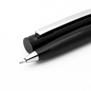 Bolígrafo Metálico Azul Oscuro con Diseño en Espiral para Uso en Resorts, con Logotipo del Nombre del Hotel, Ancho de Escritura de 1.0 mm - Product Image 2