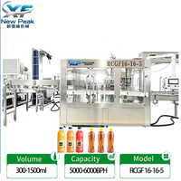 Nouvelle ligne de production complète de jus de fruits Peak, machine de remplissage à chaud pour le remplissage de boissons et de thé, projet d'usine de remplissage.