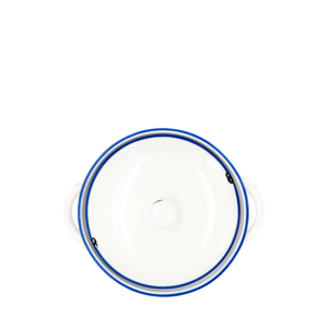 <b>Small</b> Casserole Dish With <b>Lid</b> 13 Cm White Ceramic Cooking <b>Pot</b> For Baking And Serving - Product Image 2