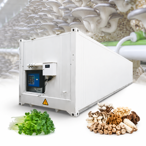 Conteneur de culture de champignons entièrement fermé, individuel, motorisé, avec guidage d'eau, drainage par gravité et circulation d'air temporisée - Product Image 4
