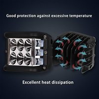 Lampe de travail étanche pour véhicule Oem, 4 pouces, 30w, Spot Led, 4x4, Laser tout-terrain, dosettes de brouillard Led, lampe de travail pour voiture, camion, tracteur, moto
