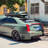 Pare-chocs arrière de style GT modifié pour Cadillac ATS 2014-2018 Kit de carrosserie Pare-chocs de pièces automobiles avec diffuseur