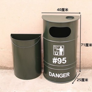 Cubo <span class=keywords><strong>de</strong></span> <span class=keywords><strong>basura</strong></span> <span class=keywords><strong>de</strong></span> Metal <span class=keywords><strong>de</strong></span> estilo Industrial, decoración <span class=keywords><strong>de</strong></span> tambor <span class=keywords><strong>de</strong></span> aceite <span class=keywords><strong>de</strong></span> hierro antiguo Retro para restaurante, cafetería, Loft, cubo <span class=keywords><strong>de</strong></span> <span class=keywords><strong>basura</strong></span>, cubo decorativo - Product Image 2