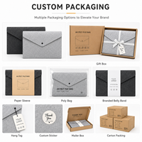 Organizador de Archivos de Fieltro A4 Personalizado en Color, Portadocumentos, Bolsa para Sobres, para Oficina y Regalos Promocionales