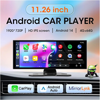 OEM ODM Logo Kustom Layar Mobil Portabel Android 14 11,26 Inci 4K Dash Cam 4G+64G 8-Core Wireless CarPlay Android Auto Player