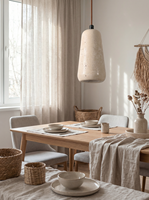 Lampe suspendue en travertin jaune, style japonais Wabi Sabi, avec cavité, hauteur réglable, LED, style minimaliste nordique rustique, utilisation hôtelière, taille moyenne