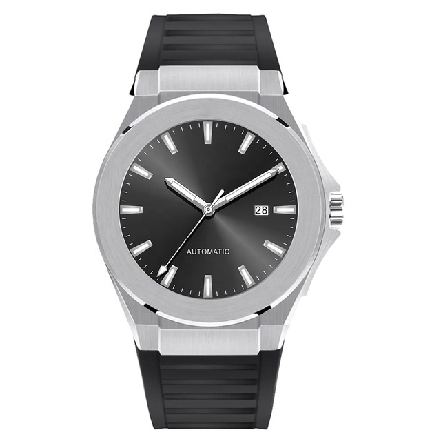 Dial Sport Simple Style Sapphire Crystal Stainless Steel Band Mechanical Water Resistant Men Watches High Quality