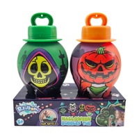 Promo! Baru 2 Pcs Botol Gelembung Monster Anti Tumpah 30ML, Mainan Larutan Gelembung Portabel untuk Anak-anak, Permainan Indoor Outdoor Pesta