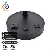 Lampe de table LED E26 pour hôtel Days Inn avec prise de courant et port USB, idéale pour chambre et salon – Fournisseur d'usine, fabricant, distributeur