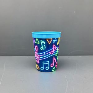 Color Changing Stadium <b>Cups</b> 20oz 22oz 24oz 32oz Heavy Duty <b>Reusable</b> Plastic Premium Quality for Festival PRS - Product Image 1
