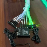 Kits de fibres optiques pour voiture V8+10 Star+shooting Star 16W RGBW, mini kits de fibres optiques avec télécommande RF et contrôle par application pour voiture
