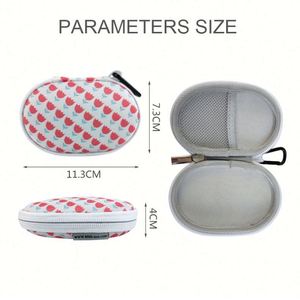 Custom Pattern Small EVA Waterproof Portable Headphones Case Wired Headphone Carrying Bag - Product Image 5