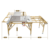 Sierra de mesa deslizante multifuncional automática de precisión WANJIA WJ680 para carpintería, sierra horizontal para cortar paneles de madera con motor