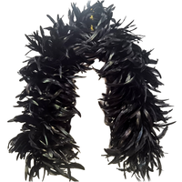 Boa en plumes de coq naturelles et moelleuses, teintes, en marabout, pour décoration de carnaval, mariage, fête, robe, châle/écharpe, artisanat en plumes de poulet