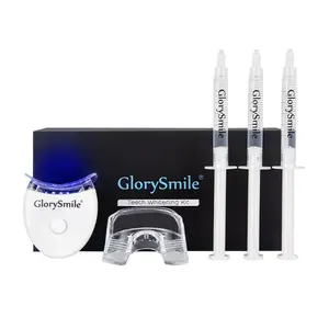 Glorysmile Oral Care Pap Gel Witter Tand Koud Blauw Mini Led Licht Tanden Whitening Apparaat Batterij Thuis Tanden Whitening Kit