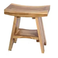 Деревянный душевой стул из натурального тика