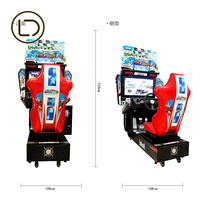 LeaderDream vendant une machine de jeu de course de voitures à écran Hd avec simulateur de vitesse fou et vidéo à pièces